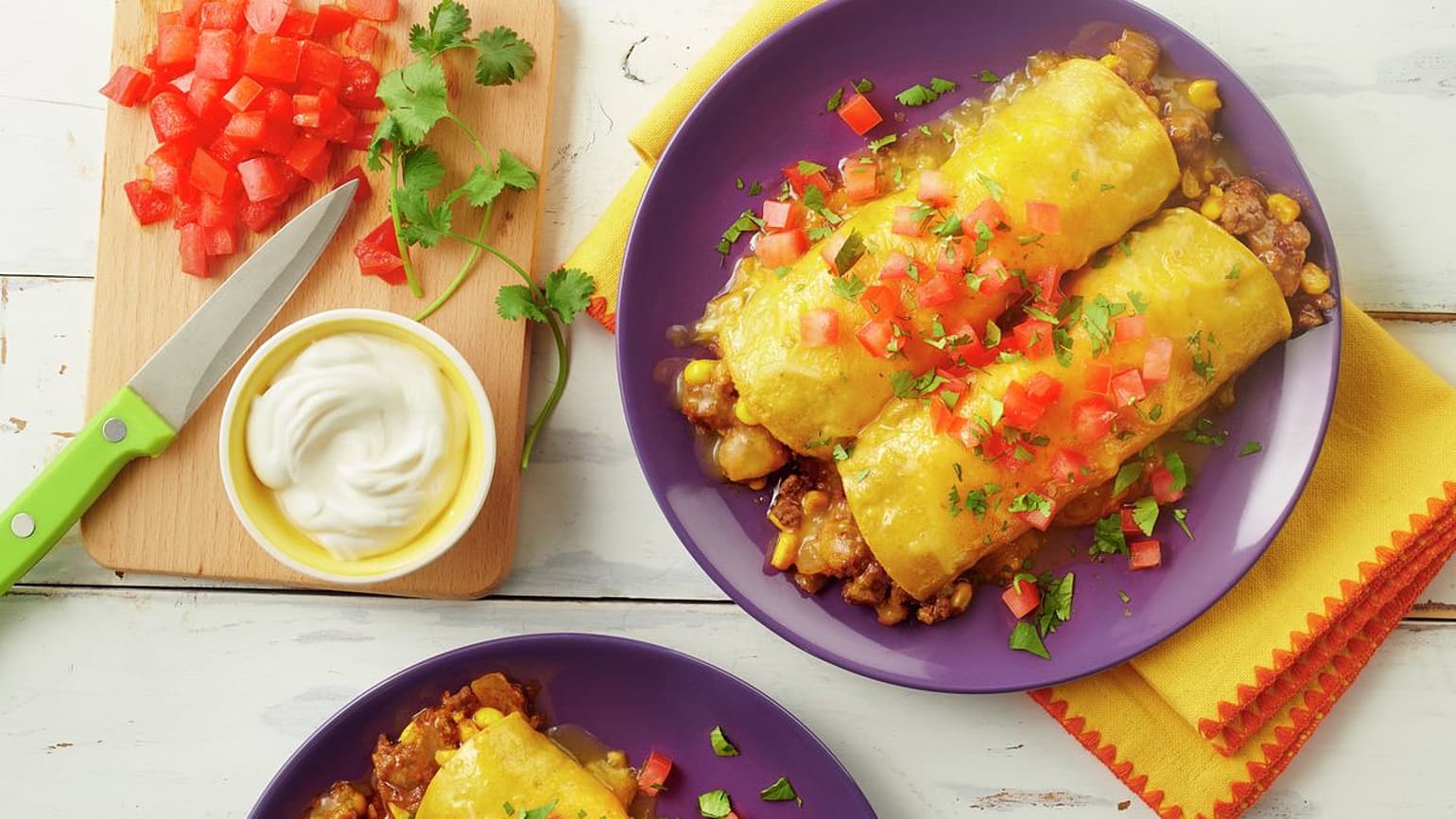 Green Chile Beef Enchiladas Old El Paso
